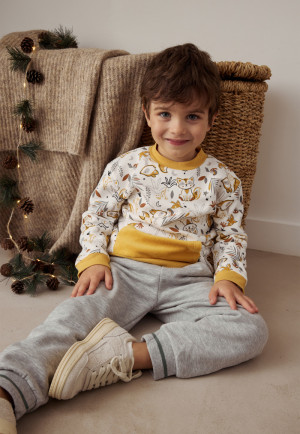 Petit Béguin Pantalon bébé en molleton Abou