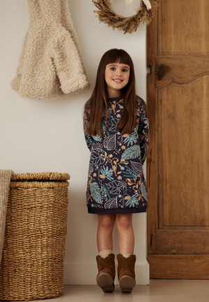 Petit Béguin Robe enfant en molleton Holamuchacha
