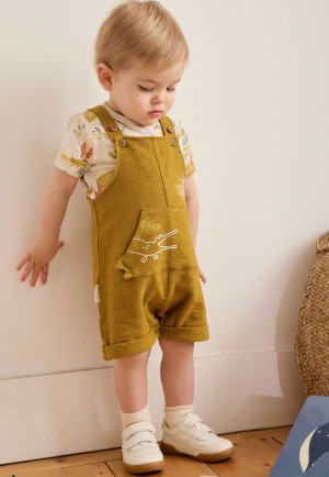 Petit Béguin Ensemble salopette bébé et t-shirt Costa