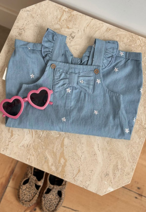 Petit Béguin Salopette bébé en chambray Ciao Milano