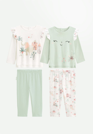 Petit Béguin Lot de 2 pyjamas enfant Arya