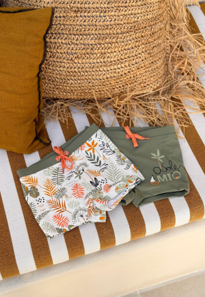Petit Béguin Lot de 2 boxers de bain enfant Mio