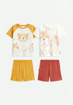 Petit Béguin Lot de 2 pyjamas enfant Liwa