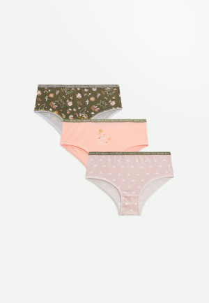 Petit Béguin Lot de 3 culottes fille Cat