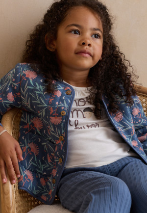 Petit Béguin Veste enfant en coton matelassé Dina
