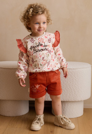 Petit Béguin Sweat-shirt enfant en molleton Manouk