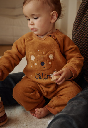 Petit Béguin Surpyjama bébé en polaire Constellation