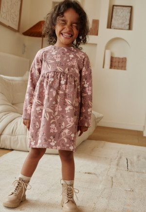 Petit Béguin Robe enfant en molleton Sora