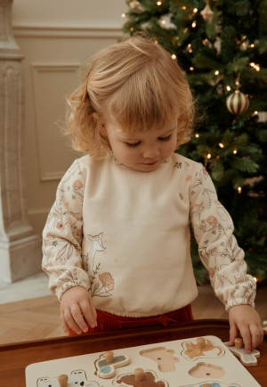 Petit Béguin Sweat-shirt enfant en molleton Lison