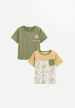 Petit Béguin Lot de 2 t-shirts enfant Gabin