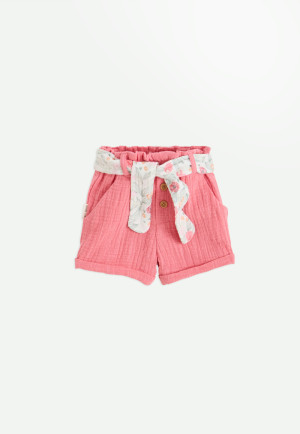 Petit Béguin Short enfant en gaze de coton Anaelle
