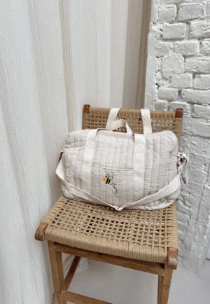 Petit Béguin Sac à langer en gaze de coton Eden