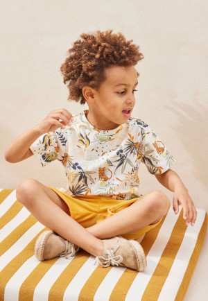 Petit Béguin Ensemble enfant t-shirt et short Wakae