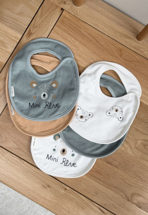 Petit Béguin Lot de 5 bavoirs bébé Mini Rêve