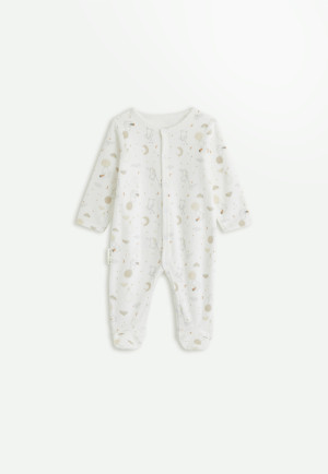 Petit Béguin Pyjama bébé en velours Eliah