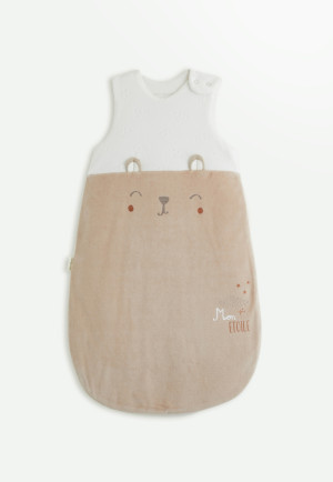 Petit Béguin Gigoteuse d'hiver en velours Eliah