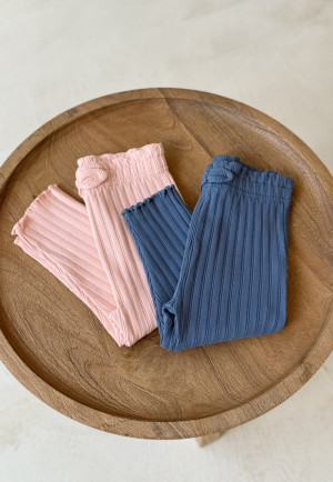 Petit Béguin Lot de 2 leggings enfant côtelés Dina