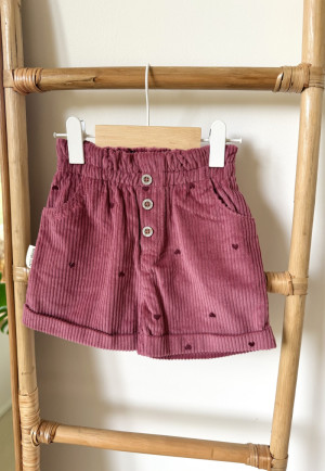 Petit Béguin Short enfant en velours côtelé Aimée