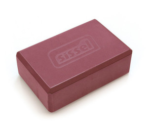 Sissel Yoga Block ® in due versioni: sughero e espanso Bordeaux