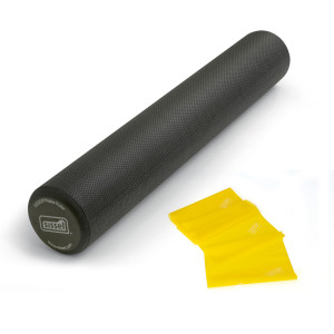 Sissel KIT PILATES CASA n°7: Roller e Banda Elastica