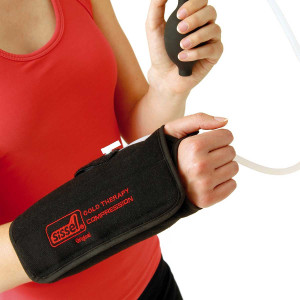 Sissel Compressione e freddo: Cold Therapy Compression Nero per Polso