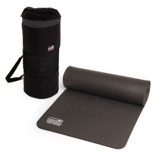 Sissel Kit Borsa o Cinghia + Materassino Pilates Yoga Fitness 1,5 cm Antracite