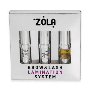 Zestaw do laminacji brwi i rzęs Brow&Lash Lamination System 10ml ZOLA