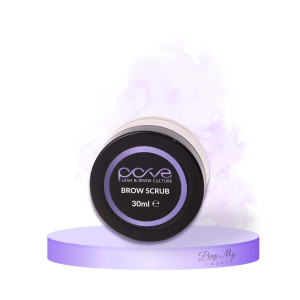 Scrub peeling do brwi z drobinkami orzecha włoskiego 30 ml Pove