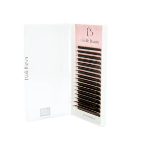 Rzęsy brązowe Dark Brown Lexelle Beauty D 0,10 7mm