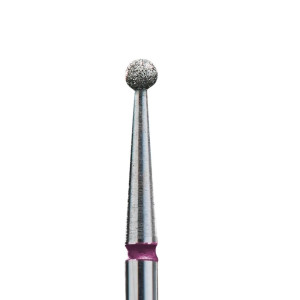 Frez diamentowy czerwony FA01R025K kulka 2,5mm Staleks