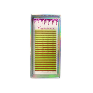 Neonowe rzęsy Lash Queen Neon Yellow LV 0,07 MIX 6-13mm