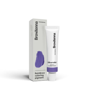 Kolorowa farba pigment do brwi RainBrow 15 ml BrowXenna Ultraviolet