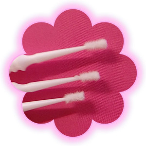 Mikroaplikatory bezwłókienkowe microbrush Pimp My Lashes Biały