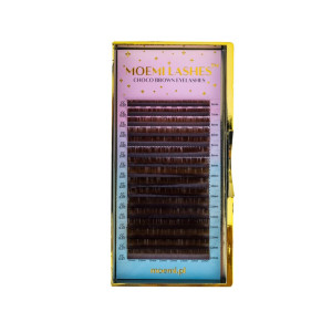 Rzęsy brązowe Choco Brown Moemi D 0,07 MIX 6-13mm