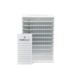 LashBox + 10 Szklanych Holderów Sparkle