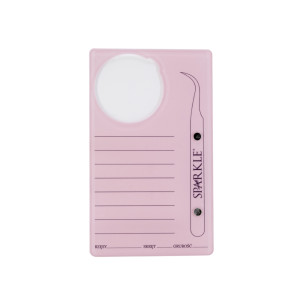 Lash Holder z miejscem na kamień i na pęsetę Sparkle Różowy