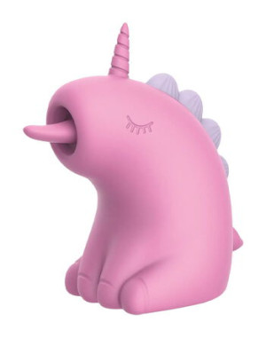 Engily Ross Cupcake Unicorn - 360° Rotating Tongue Massager - Pink