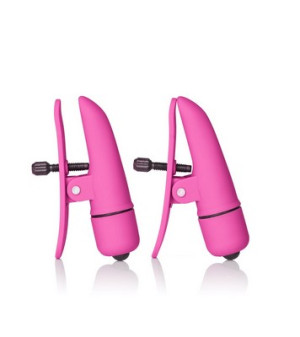 CalExotics Vibrating Nipplettes Pink