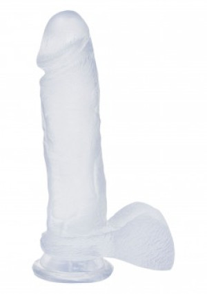 Doc Johnson 8 Inch Ballsy Cock Transparent