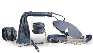 NS Novelties Bondage Couture 6 Piece Kit Blue
