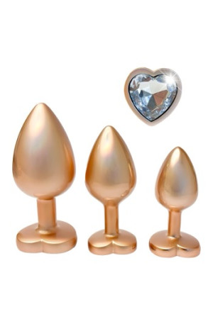 Dream Toys Gleaming Love Pearl Gold Plug Set