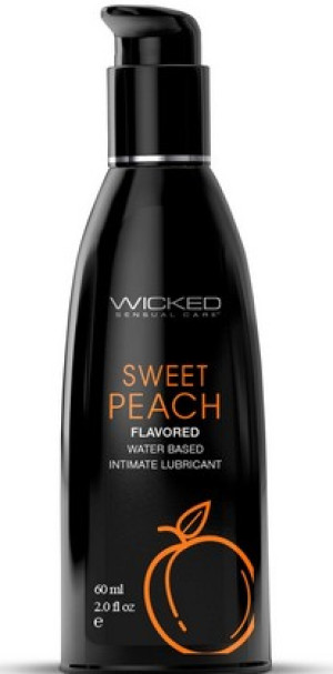 Wicked Sensual Care Aqua Sweet Peach Flavored Lubricant 60Ml