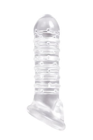 NS Novelties Renegade Ribbed Extension Clear