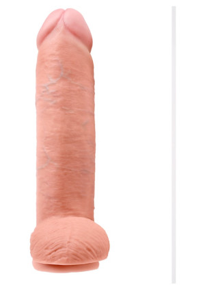 Pipedream King Cock Cock 12 Inch W/ Balls Flesh