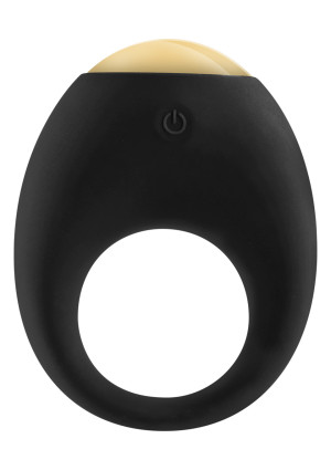 LUZ by TOYJOY Eclipse Vibrating Cock Ring Black