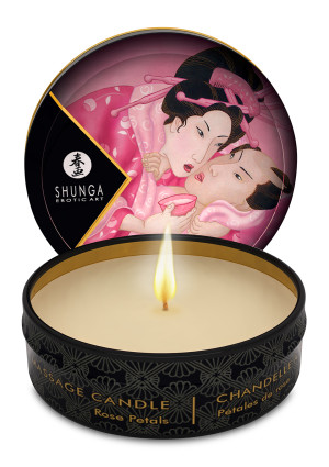 Shunga Massage Candle Rose Petal 6 X 30 Ml