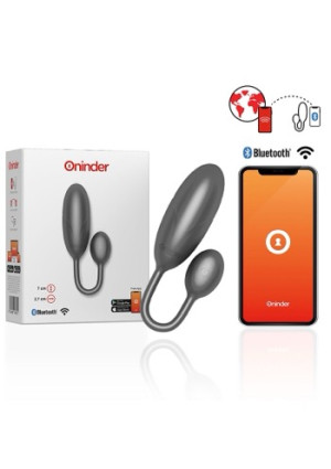 Oninder Denver Vibrating Egg + App Black