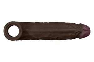 Shaft F 6.9 Inch Liquid Silicone Sleeve Mahogany