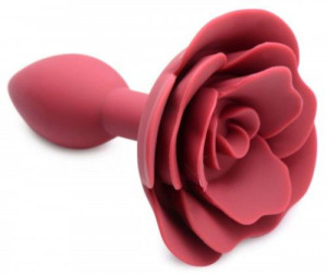 Master Series Booty Bloom Silicone Anal Plug With Rose