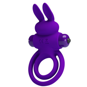 Pretty Love Vibrating Bunny Cock Ring